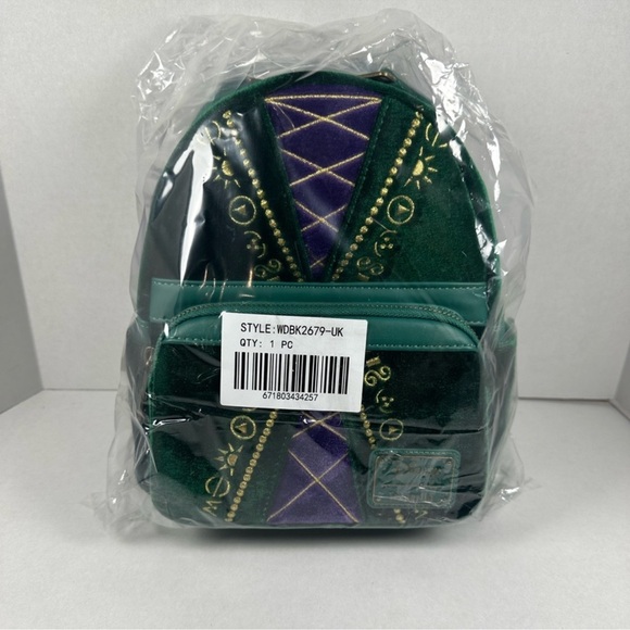 Loungefly Disney Hocus Pocus Winifred Sanderson Cosplay Mini Backpack Exclusive - Picture 7 of 11